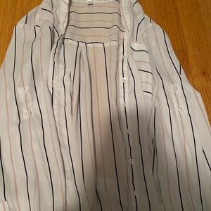 see through button up